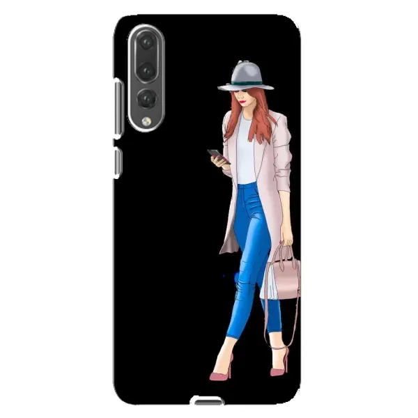 Чехол с рисунком «Девушка со смартфоном» для Huawei P20 Pro (CLT-L04) Чехол с рисунком «Девушка со смартфоном» для Huawei P20 Pro (CLT-L04)