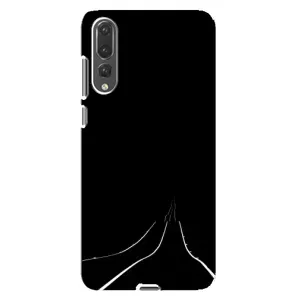 Чохол з картинками на чорному фоні для Huawei P20 Pro, CLT-L04 (Дорога)