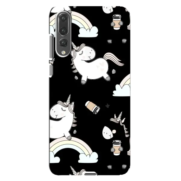 Чехол с рисунком «Единорог с кофе» для Huawei P20 Pro (CLT-L04)