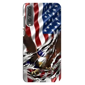Чехол Флаг USA для Huawei P20 Pro, CLT-L04 (Флаг USA)