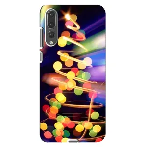 Чохол новорічна ялинка на Huawei P20 Pro, CLT-L04 (Гірлянди)