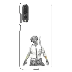 Силиконовый чехол с картинкой "Герой Pubg" на Huawei P20 Pro, CLT-L04 (Из букв)