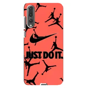 Силіконовый Чохол Nike Air Jordan на Хуавей П20 Про (Just Do It)