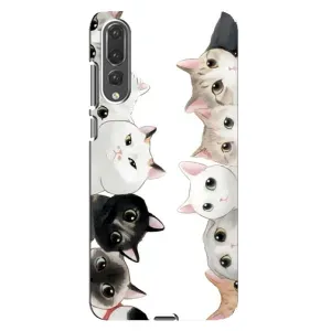 Силіконовий чохол з котиком для Huawei P20 Pro, CLT-L04 (Коти)