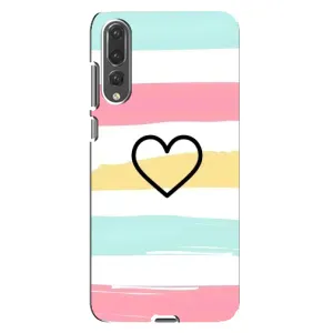 Чехлы с тематикой "Маленькие Сердечки" на Huawei P20 Pro, CLT-L04 (Красивое сердечко)