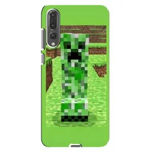 Чехлы для Huawei P20 Pro, CLT-L04 (Персонажи Майн Крафт) (Крипер 2)