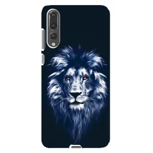 Чохол з картинкою на Huawei P20 Pro, CLT-L04 (Лев – синій)