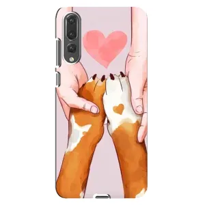 Чехол (ТПУ) Милые собачки для Huawei P20 Pro, CLT-L04 (Любовь к собакам)