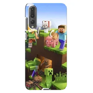 Чехлы для Huawei P20 Pro, CLT-L04 (Персонажи Майн Крафт) (Майн-крафт)