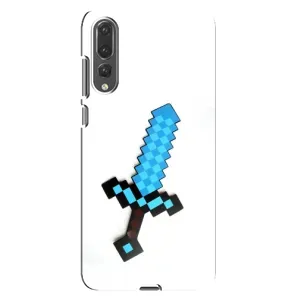 Чехлы для Huawei P20 Pro, CLT-L04 (Персонажи Майн Крафт) (Меч)