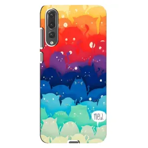 Силиконовый чехол с котиком для Huawei P20 Pro, CLT-L04 (Mew)