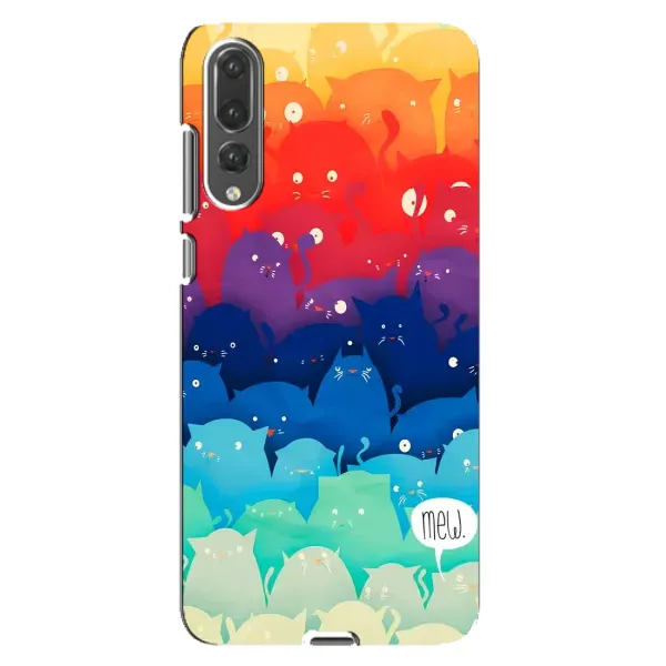 Чехол с рисунком «Mew» для Huawei P20 Pro (CLT-L04)