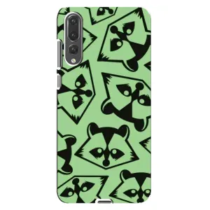 Силиконовый Чехол с Енотами на Huawei P20 Pro, CLT-L04 (Мордочки Енота)