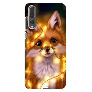 Чехол с Лисичкой для Huawei P20 Pro, CLT-L04 (Новогодний лисенок)