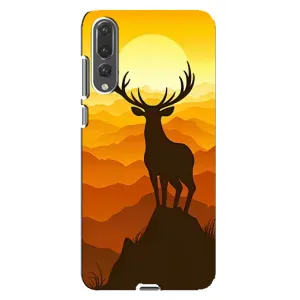 Чехлы с изображением разных животных для Huawei P20 Pro, CLT-L04 (Силуэт Оленя)