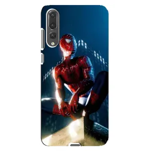 Чехол Супергерой Человека Паука на Huawei P20 Pro, CLT-L04 (Паук на доме)