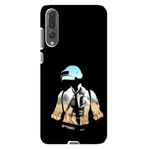 Силиконовый чехол с картинкой "Герой Pubg" на Huawei P20 Pro, CLT-L04 (Пубг мен)