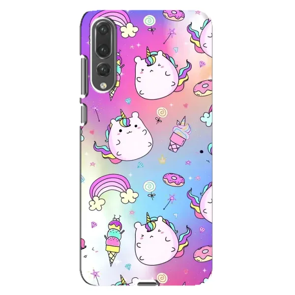 Чехол с рисунком «Радуга и Единорог» для Huawei P20 Pro (CLT-L04)