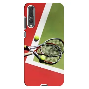 Чохли з прінтом Спортивна тематика для Huawei P20 Pro, CLT-L04 (Ракетки теніс)