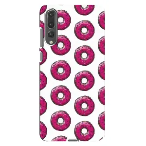 Чохол з зображенням смачної їжі для Huawei P20 Pro, CLT-L04 (Рожеві пончик)