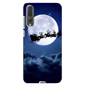 Чохол Санта Клаус для Huawei P20 Pro, CLT-L04 (Санта - місяць)