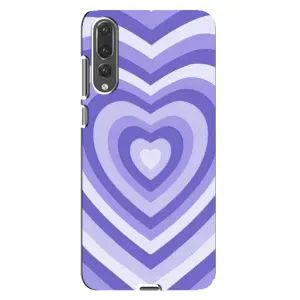 Чехлы с тематикой "Маленькие Сердечки" на Huawei P20 Pro, CLT-L04 (Сердце фиолет)