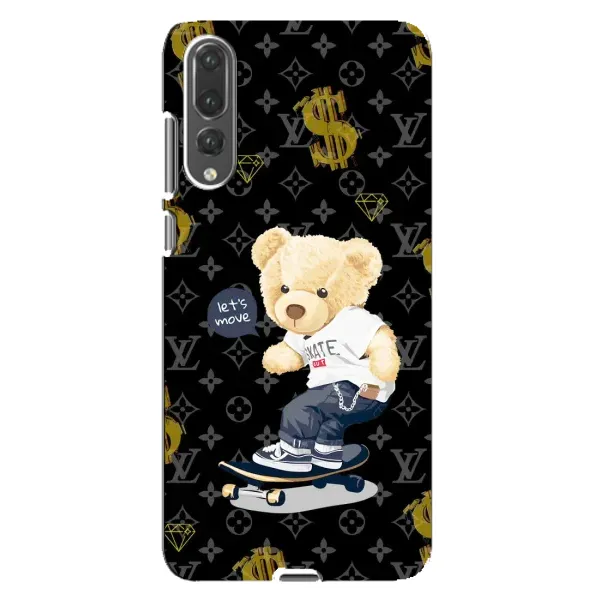 Чохол з малюнком «Скейтер Тедді» для Huawei P20 Pro (CLT-L04)