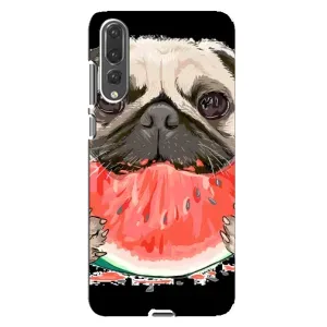 Чехол (ТПУ) Милые собачки для Huawei P20 Pro, CLT-L04 (Смешной Мопс)
