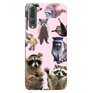 Силиконовый Чехол с Енотами на Huawei P20 Pro, CLT-L04 (Смешные Еноты)