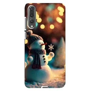 Чохли на Новий Рік Huawei P20 Pro, CLT-L04 (Сніговик святковий)