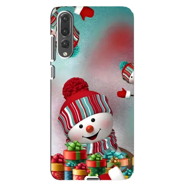 Чехол с рисунком «Снеговик в шапке» для Huawei P20 Pro (CLT-L04)