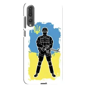 Патриотические Чехлы для Хуавей П20 Про (Солдат Украины)