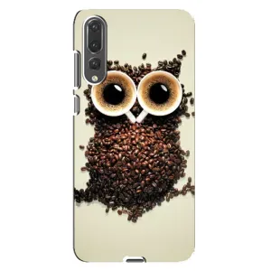 Чехол с рисунком «Сова с зерен кофе» для Huawei P20 Pro (CLT-L04)