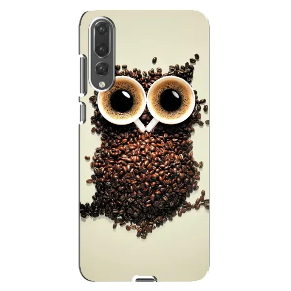 Чехол с рисунком «Сова с зерен кофе» для Huawei P20 Pro (CLT-L04)