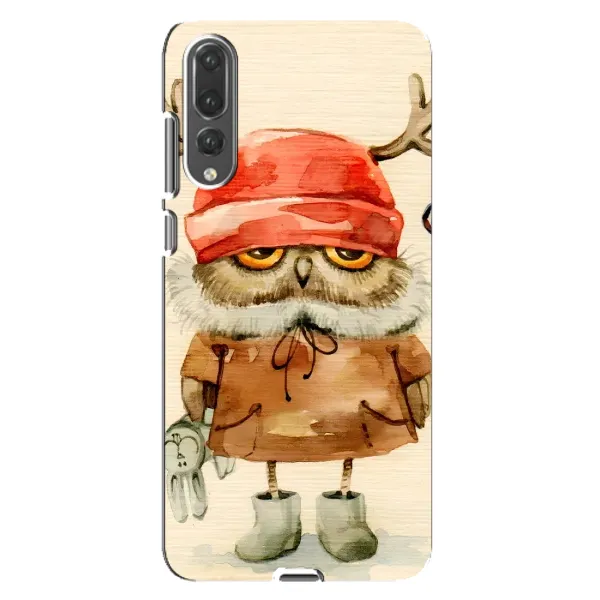 Чехол с рисунком «Сова в шапке» для Huawei P20 Pro (CLT-L04)