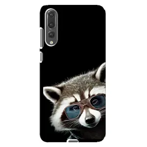 Силиконовый Чехол с Енотами на Huawei P20 Pro, CLT-L04 (Стильный Енот)
