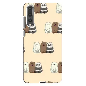 Чохли з зображенням різних тварин на Huawei P20 Pro, CLT-L04 (Три ведмедя)