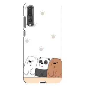 Чехлы с изображением разных животных для Huawei P20 Pro, CLT-L04 (Удивленные медвеженки)