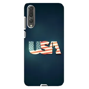 Чехол Флаг USA для Huawei P20 Pro, CLT-L04 (USA)