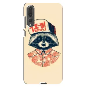 Силиконовый Чехол с Енотами на Huawei P20 Pro, CLT-L04 (В кепчику)