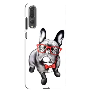 Бампер для Huawei P20 Pro, CLT-L04 с картинкой "Песики" (В очках)