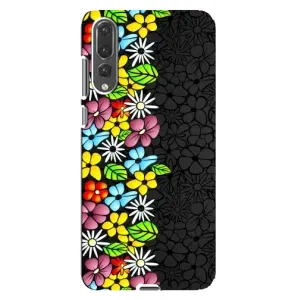 Чохол з Квітами для Huawei P20 Pro, CLT-L04 (Яскраві квіти)