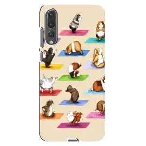 Чохол з Прикольним Принтом на Huawei P20 Pro, CLT-L04 (Йога свинок)