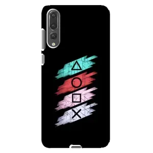 Чехол с рисунком «Значки Sony» для Huawei P20 Pro (CLT-L04)