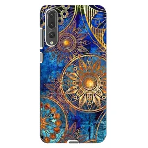 Чохли з сенсом на Huawei P20 Pro, CLT-L04 (Золоті узори)