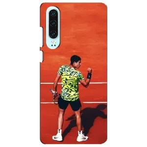 Чехлы с принтом Спортивная тематика для Huawei P30 (Алькарас Теннисист)