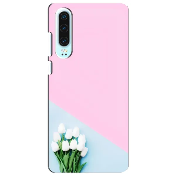 Чехол с рисунком «Белые тюльпаны» для Huawei P30 Чехол с рисунком «Белые тюльпаны» для Huawei P30