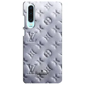 Текстурный Чехол Louis Vuitton для Хуавей П30 (Белый ЛВ)