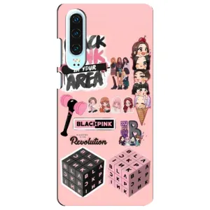 Чехол с рисунком «BLACK PINK коллаж» для Huawei P30