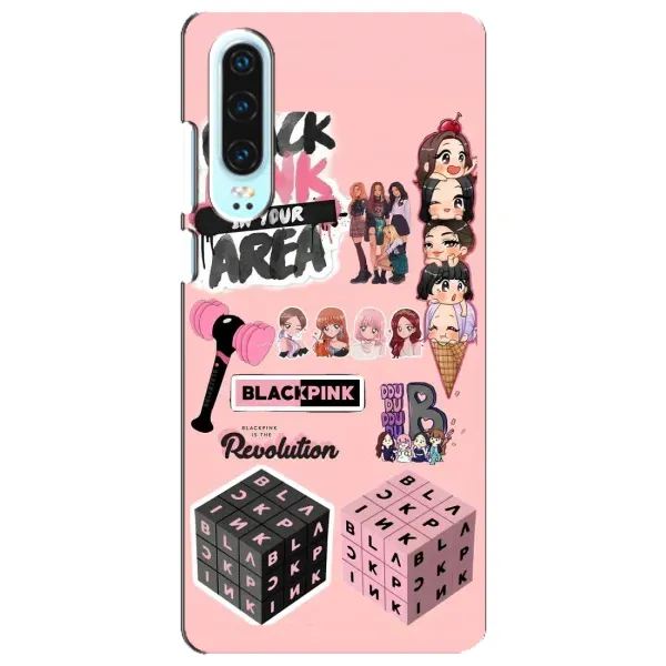 Чехол с рисунком «BLACK PINK коллаж» для Huawei P30